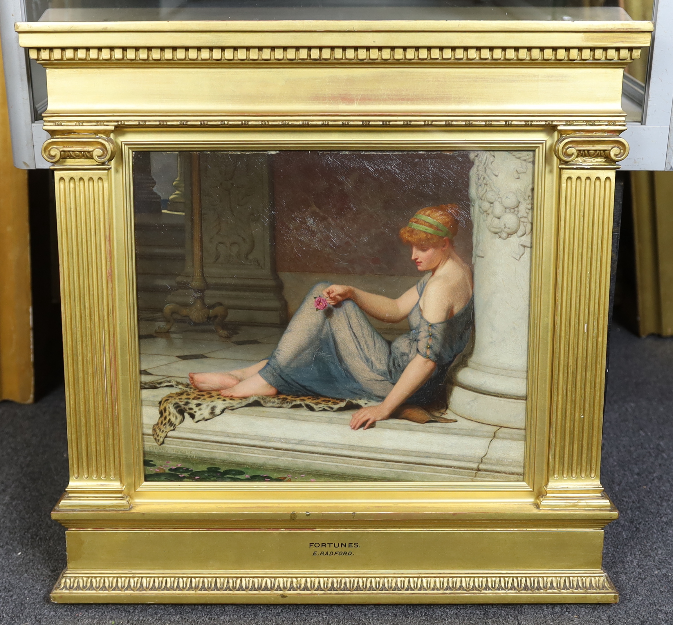 Edward Radford (English, 1831-1920), 'Fortunes', oil on canvas, 29 x 34cm